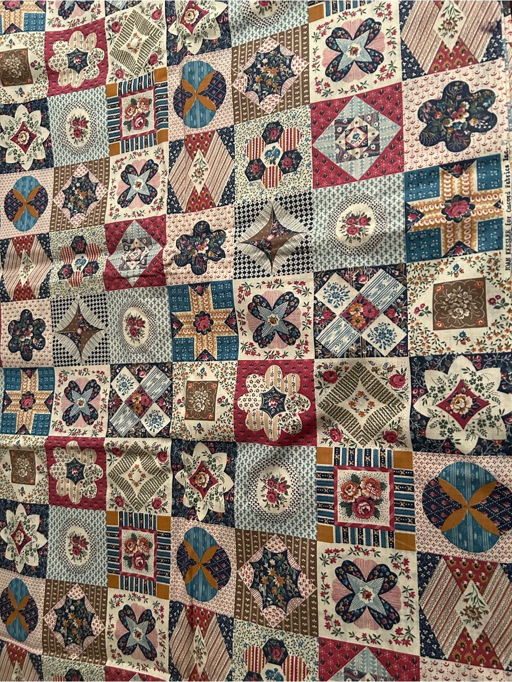 New cotton quilting fabric 42”x106”, printed pattern